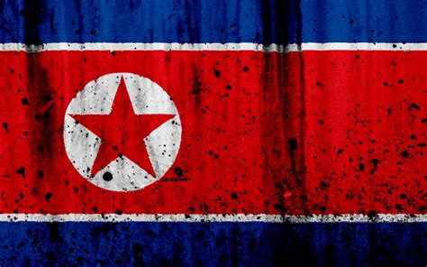 Download wallpapers North Korea flag, DPRK flag, 4k, grunge, flag of North Korea, Asia, North ...