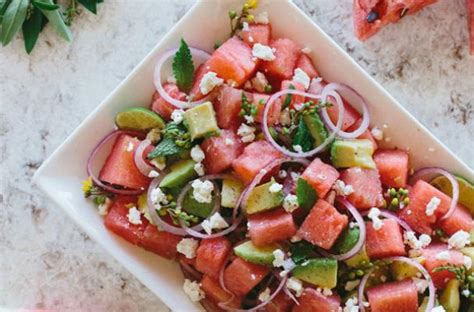 Foodista | Watermelon Mint Salad and Other Savory Watermelon Recipes