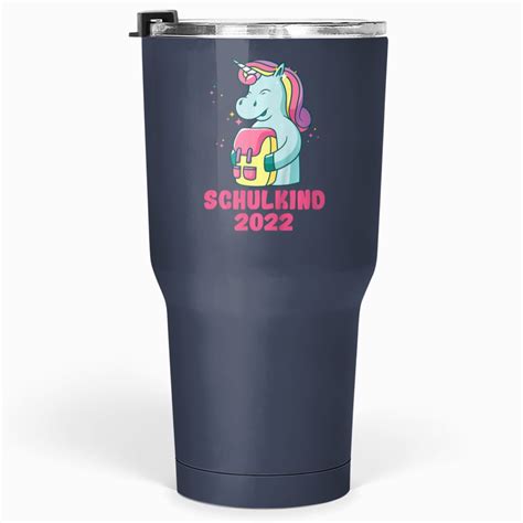 Pony Unicorn Kids First Day at School Unicorn First Class Primary School Ponies Tumblers 30 oz ...