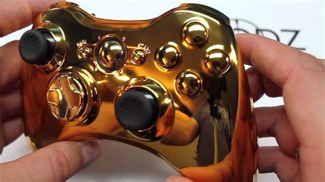 Gold Xbox Modded Controller - YouTube