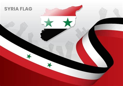 Premium Vector | Flag syria 3