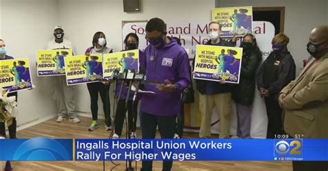 Ingalls Memorial Hospital Workers Rally For Higher Wages For Frontline ...