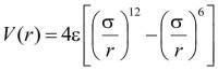 Lennard-Jones potential @ Chemistry Dictionary & Glossary