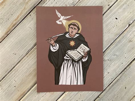 Saint Thomas Aquinas 8.5 X 11 Print - Etsy