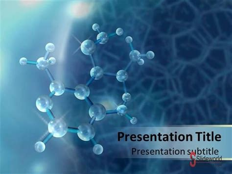 A wonderful template for presentation on subjects Molecule,structure,molecules,new substances ...