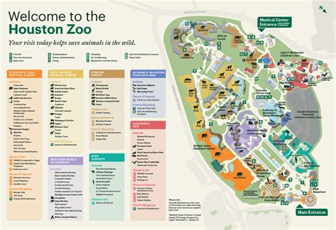 Zoo Map - The Houston Zoo