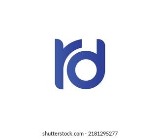 Rd Logo Design Vector Template Stock Vector (Royalty Free) 2181295277 | Shutterstock