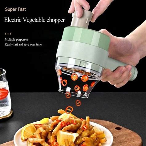 2 IN 1 HANDHELD ELECTRIC VEGETABLE CUTTER FULL SET - Slato India