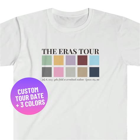 Custom Eras Tour T-shirt Taylor Swift Eras Tour Merch the - Etsy