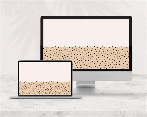 Leopard Minimalistic Desktop Wallpaper for Mac Warm Neutral | Etsy