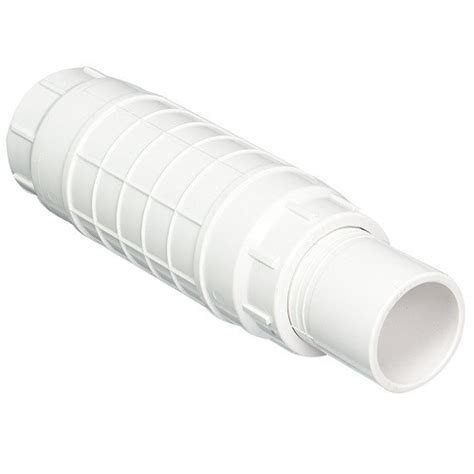 4" PVC Expansion Repair Coupling (White) (S x Sp) - The Drainage Products Store