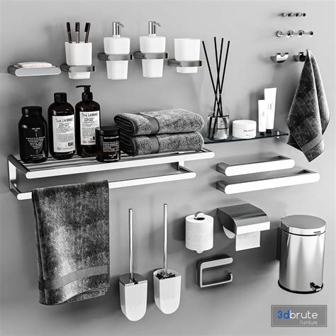 Keuco Bathroom accessories 3d model Buy Download 3dbrute