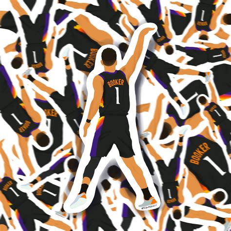 Devin Booker Phoenix Suns Basketball Sticker - Etsy