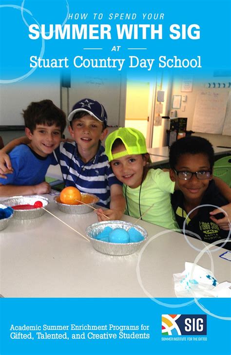 Stuart Country Day School Summer Institute for the Gifted Investigators ...