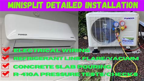 How To Install Pioneer Mini-split 110V| Detailed Ductless Air ...