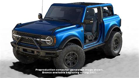 2021 Ford Bronco First Edition Gets A New 'Lightning Blue' Paint Scheme