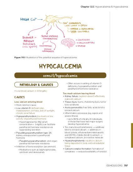 Hypocalcemia | Osmosis