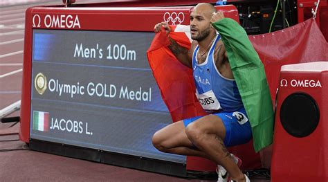 Italy’s Marcell Jacobs takes surprising gold in Olympic 100m | Olympics ...