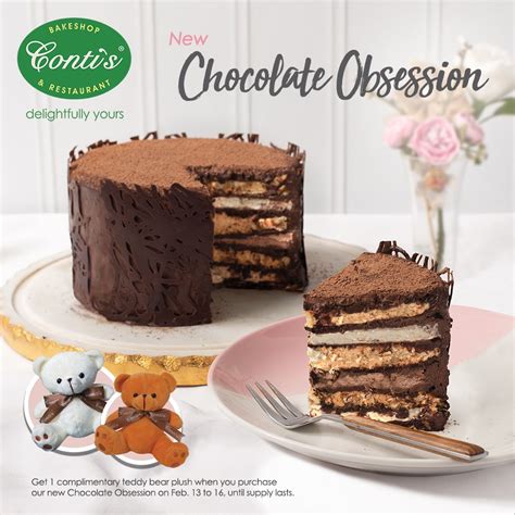 Conti's Has A New Chocolate Cake: Chocolate Obsession!