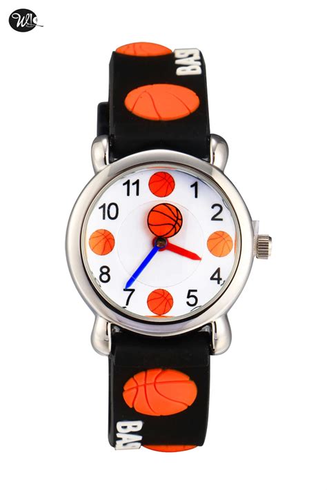 Children watch basketball Brand Quartz Wrist Watch Baby For Girls Boys Waterproof Kid Watches ...