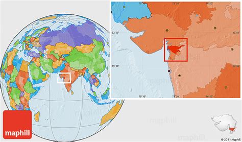 Surat In India Map