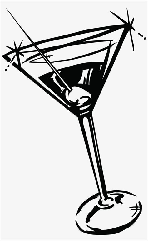 Martini-02 - Cocktail Glass Clip Art , transparent png download | イラスト ...