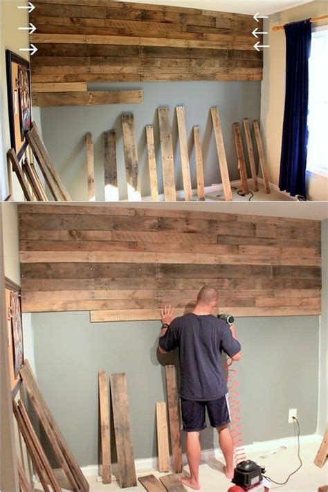 DIY Pallet Wall: 25 Best Accent Wood Wall Tutorials | Diy pallet wall, Diy wood wall, Shiplap ...