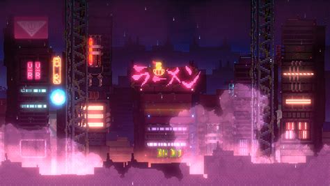 ArtStation - Yandros : Cyberpunk Pixel Art City