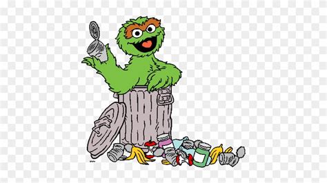 Sesame Street Cartoon - Oscar The Grouch Cartoon - Free Transparent PNG ...