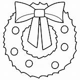 christmas Wreath Clipart Black And White 534581 sketch template