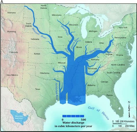 A)water routing of the Mississippi River, ca. 1980. B) Sediment routing... | Download Scientific ...