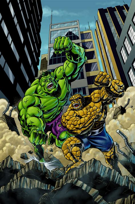 Hulk vs. Thing by KaRzA-76 on DeviantArt