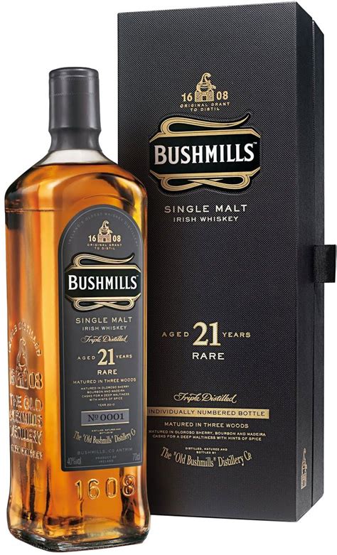 Bushmills 21 Year Old Three Woods Single Malt Irish Whiskey | Single malt irish whiskey, Whiskey ...