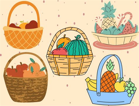 Fruit Png, Fruit Basket Clipart, Commercial Use Png, Fruit Sticker Png ...