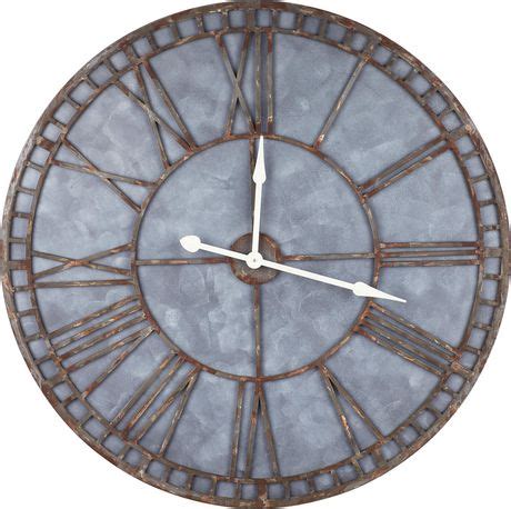 Large Decorative Wall Clock, 42 Inch Round Oversized Roman Numeral Style Modern Home Decor Ideal ...