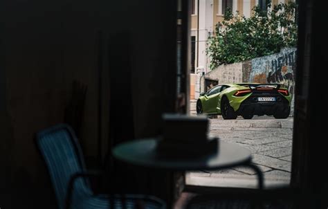 Wallpaper Lamborghini, Huracan, rear view, Lamborghini Huracan Tecnica images for desktop ...