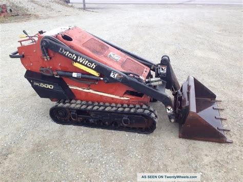 Ditch Witch Sk500 Walk - Behind Skid Steer Loader, Rubber Tracks, Honda ...