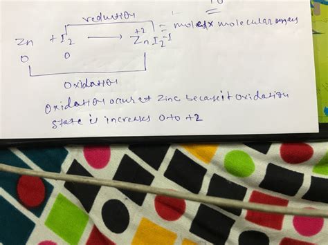 In the reaction between zinc and iodine, zinc iodide is formed. Which ...