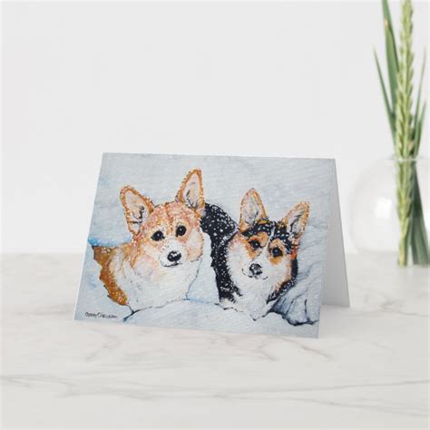 Corgi Christmas Holiday Card | Zazzle.com