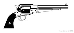 Revolver Remington 1858 New Model Army Clipart | i2Clipart - Royalty Free Public Domain Clipart