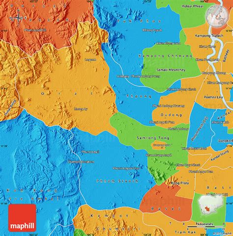 Political Map of Kampong Speu