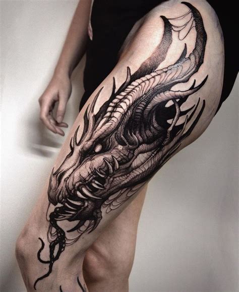 Dragon Tattoo | Bheppo | Tattoos, Creepy tattoos, Dragon head tattoo