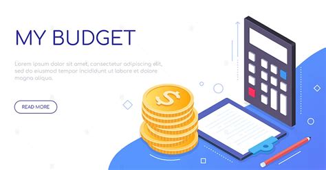 My budget - modern colorful isometric web banner by BoykoPictures on ...