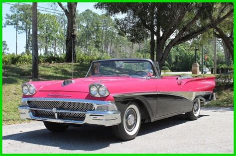 1958 Ford Fairlane 500 Convertible for sale: photos, technical specifications, description