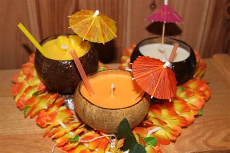 moon blossom: DIY coconut shell candles