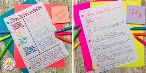 Note Taking Strategies and Tips for Secondary - Reading and Writing Haven