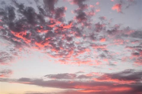 Premium Photo | Colored clouds at sunset