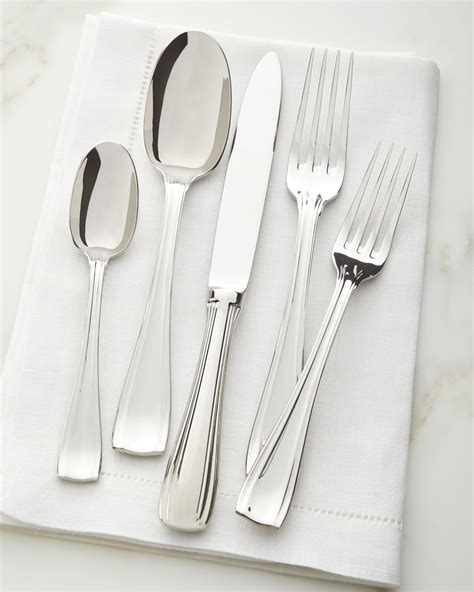 Nambe Bend 45-Piece Flatware Set | Neiman Marcus