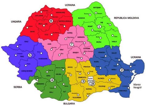 The Romanian development regions 1 | Download Scientific Diagram