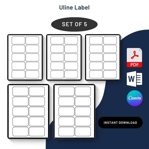 Uline Label Template Printable PDF, Word [Editable]